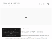Tablet Screenshot of adamburtonphotography.com